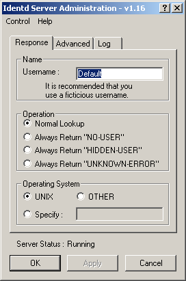 Identd Server Administration v1.16
